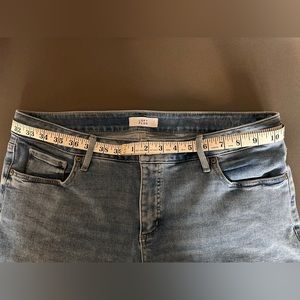 Loft Plus Cropped Frayed Wide Leg Jeans